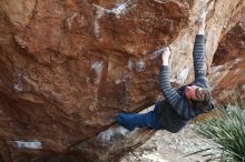 Bouldering in Hueco Tanks on 12/21/2018 with Blue Lizard Climbing and Yoga

Filename: SRM_20181221_1209310.jpg
Aperture: f/3.5
Shutter Speed: 1/320
Body: Canon EOS-1D Mark II
Lens: Canon EF 50mm f/1.8 II