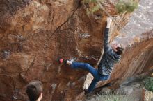 Bouldering in Hueco Tanks on 12/21/2018 with Blue Lizard Climbing and Yoga

Filename: SRM_20181221_1209460.jpg
Aperture: f/3.5
Shutter Speed: 1/320
Body: Canon EOS-1D Mark II
Lens: Canon EF 50mm f/1.8 II