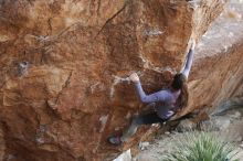 Bouldering in Hueco Tanks on 12/21/2018 with Blue Lizard Climbing and Yoga

Filename: SRM_20181221_1211350.jpg
Aperture: f/3.5
Shutter Speed: 1/320
Body: Canon EOS-1D Mark II
Lens: Canon EF 50mm f/1.8 II