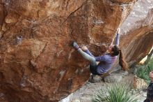 Bouldering in Hueco Tanks on 12/21/2018 with Blue Lizard Climbing and Yoga

Filename: SRM_20181221_1211380.jpg
Aperture: f/3.5
Shutter Speed: 1/320
Body: Canon EOS-1D Mark II
Lens: Canon EF 50mm f/1.8 II