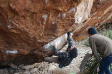 Bouldering in Hueco Tanks on 12/21/2018 with Blue Lizard Climbing and Yoga

Filename: SRM_20181221_1212360.jpg
Aperture: f/3.5
Shutter Speed: 1/320
Body: Canon EOS-1D Mark II
Lens: Canon EF 50mm f/1.8 II