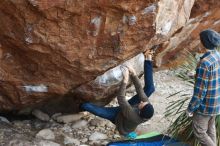 Bouldering in Hueco Tanks on 12/21/2018 with Blue Lizard Climbing and Yoga

Filename: SRM_20181221_1213380.jpg
Aperture: f/3.5
Shutter Speed: 1/320
Body: Canon EOS-1D Mark II
Lens: Canon EF 50mm f/1.8 II