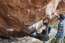 Bouldering in Hueco Tanks on 12/21/2018 with Blue Lizard Climbing and Yoga

Filename: SRM_20181221_1213440.jpg
Aperture: f/3.5
Shutter Speed: 1/320
Body: Canon EOS-1D Mark II
Lens: Canon EF 50mm f/1.8 II