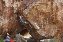 Bouldering in Hueco Tanks on 12/21/2018 with Blue Lizard Climbing and Yoga

Filename: SRM_20181221_1216510.jpg
Aperture: f/5.0
Shutter Speed: 1/320
Body: Canon EOS-1D Mark II
Lens: Canon EF 50mm f/1.8 II