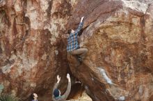 Bouldering in Hueco Tanks on 12/21/2018 with Blue Lizard Climbing and Yoga

Filename: SRM_20181221_1217100.jpg
Aperture: f/5.6
Shutter Speed: 1/320
Body: Canon EOS-1D Mark II
Lens: Canon EF 50mm f/1.8 II