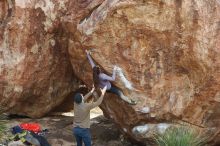 Bouldering in Hueco Tanks on 12/21/2018 with Blue Lizard Climbing and Yoga

Filename: SRM_20181221_1218190.jpg
Aperture: f/5.0
Shutter Speed: 1/320
Body: Canon EOS-1D Mark II
Lens: Canon EF 50mm f/1.8 II
