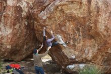 Bouldering in Hueco Tanks on 12/21/2018 with Blue Lizard Climbing and Yoga

Filename: SRM_20181221_1218220.jpg
Aperture: f/5.6
Shutter Speed: 1/320
Body: Canon EOS-1D Mark II
Lens: Canon EF 50mm f/1.8 II