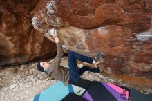 Bouldering in Hueco Tanks on 12/21/2018 with Blue Lizard Climbing and Yoga

Filename: SRM_20181221_1229351.jpg
Aperture: f/5.6
Shutter Speed: 1/250
Body: Canon EOS-1D Mark II
Lens: Canon EF 16-35mm f/2.8 L