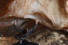 Bouldering in Hueco Tanks on 12/21/2018 with Blue Lizard Climbing and Yoga

Filename: SRM_20181221_1307370.jpg
Aperture: f/2.8
Shutter Speed: 1/250
Body: Canon EOS-1D Mark II
Lens: Canon EF 50mm f/1.8 II