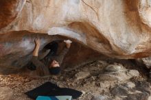 Bouldering in Hueco Tanks on 12/21/2018 with Blue Lizard Climbing and Yoga

Filename: SRM_20181221_1314160.jpg
Aperture: f/2.8
Shutter Speed: 1/250
Body: Canon EOS-1D Mark II
Lens: Canon EF 50mm f/1.8 II