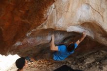 Bouldering in Hueco Tanks on 12/21/2018 with Blue Lizard Climbing and Yoga

Filename: SRM_20181221_1315510.jpg
Aperture: f/2.8
Shutter Speed: 1/250
Body: Canon EOS-1D Mark II
Lens: Canon EF 50mm f/1.8 II