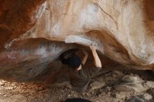 Bouldering in Hueco Tanks on 12/21/2018 with Blue Lizard Climbing and Yoga

Filename: SRM_20181221_1323040.jpg
Aperture: f/3.2
Shutter Speed: 1/250
Body: Canon EOS-1D Mark II
Lens: Canon EF 50mm f/1.8 II
