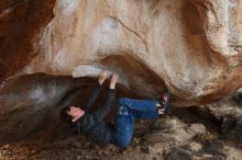 Bouldering in Hueco Tanks on 12/21/2018 with Blue Lizard Climbing and Yoga

Filename: SRM_20181221_1332370.jpg
Aperture: f/3.2
Shutter Speed: 1/250
Body: Canon EOS-1D Mark II
Lens: Canon EF 50mm f/1.8 II