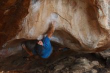 Bouldering in Hueco Tanks on 12/21/2018 with Blue Lizard Climbing and Yoga

Filename: SRM_20181221_1333370.jpg
Aperture: f/3.5
Shutter Speed: 1/250
Body: Canon EOS-1D Mark II
Lens: Canon EF 50mm f/1.8 II