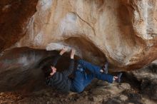 Bouldering in Hueco Tanks on 12/21/2018 with Blue Lizard Climbing and Yoga

Filename: SRM_20181221_1335380.jpg
Aperture: f/3.2
Shutter Speed: 1/250
Body: Canon EOS-1D Mark II
Lens: Canon EF 50mm f/1.8 II