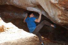Bouldering in Hueco Tanks on 12/21/2018 with Blue Lizard Climbing and Yoga

Filename: SRM_20181221_1346000.jpg
Aperture: f/4.0
Shutter Speed: 1/250
Body: Canon EOS-1D Mark II
Lens: Canon EF 50mm f/1.8 II