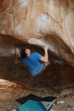 Bouldering in Hueco Tanks on 12/21/2018 with Blue Lizard Climbing and Yoga

Filename: SRM_20181221_1450420.jpg
Aperture: f/4.0
Shutter Speed: 1/250
Body: Canon EOS-1D Mark II
Lens: Canon EF 50mm f/1.8 II