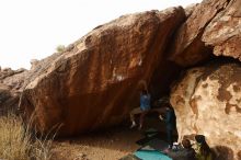 Bouldering in Hueco Tanks on 12/21/2018 with Blue Lizard Climbing and Yoga

Filename: SRM_20181221_1500280.jpg
Aperture: f/7.1
Shutter Speed: 1/250
Body: Canon EOS-1D Mark II
Lens: Canon EF 16-35mm f/2.8 L