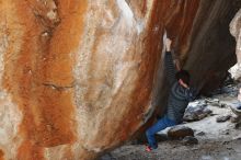 Bouldering in Hueco Tanks on 12/21/2018 with Blue Lizard Climbing and Yoga

Filename: SRM_20181221_1502040.jpg
Aperture: f/4.5
Shutter Speed: 1/250
Body: Canon EOS-1D Mark II
Lens: Canon EF 16-35mm f/2.8 L