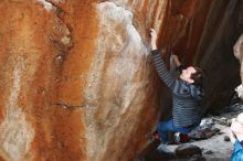 Bouldering in Hueco Tanks on 12/21/2018 with Blue Lizard Climbing and Yoga

Filename: SRM_20181221_1502180.jpg
Aperture: f/5.0
Shutter Speed: 1/250
Body: Canon EOS-1D Mark II
Lens: Canon EF 16-35mm f/2.8 L