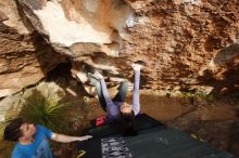 Bouldering in Hueco Tanks on 12/21/2018 with Blue Lizard Climbing and Yoga

Filename: SRM_20181221_1514360.jpg
Aperture: f/5.0
Shutter Speed: 1/320
Body: Canon EOS-1D Mark II
Lens: Canon EF 16-35mm f/2.8 L