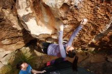 Bouldering in Hueco Tanks on 12/21/2018 with Blue Lizard Climbing and Yoga

Filename: SRM_20181221_1514440.jpg
Aperture: f/5.6
Shutter Speed: 1/320
Body: Canon EOS-1D Mark II
Lens: Canon EF 16-35mm f/2.8 L