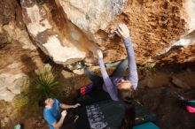 Bouldering in Hueco Tanks on 12/21/2018 with Blue Lizard Climbing and Yoga

Filename: SRM_20181221_1514480.jpg
Aperture: f/5.6
Shutter Speed: 1/320
Body: Canon EOS-1D Mark II
Lens: Canon EF 16-35mm f/2.8 L