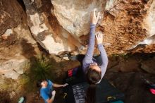 Bouldering in Hueco Tanks on 12/21/2018 with Blue Lizard Climbing and Yoga

Filename: SRM_20181221_1514500.jpg
Aperture: f/6.3
Shutter Speed: 1/320
Body: Canon EOS-1D Mark II
Lens: Canon EF 16-35mm f/2.8 L