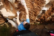 Bouldering in Hueco Tanks on 12/21/2018 with Blue Lizard Climbing and Yoga

Filename: SRM_20181221_1515561.jpg
Aperture: f/5.6
Shutter Speed: 1/320
Body: Canon EOS-1D Mark II
Lens: Canon EF 16-35mm f/2.8 L