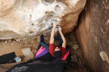 Bouldering in Hueco Tanks on 12/21/2018 with Blue Lizard Climbing and Yoga

Filename: SRM_20181221_1519160.jpg
Aperture: f/5.6
Shutter Speed: 1/320
Body: Canon EOS-1D Mark II
Lens: Canon EF 16-35mm f/2.8 L