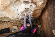 Bouldering in Hueco Tanks on 12/21/2018 with Blue Lizard Climbing and Yoga

Filename: SRM_20181221_1522220.jpg
Aperture: f/6.3
Shutter Speed: 1/320
Body: Canon EOS-1D Mark II
Lens: Canon EF 16-35mm f/2.8 L