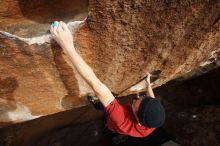 Bouldering in Hueco Tanks on 12/21/2018 with Blue Lizard Climbing and Yoga

Filename: SRM_20181221_1528470.jpg
Aperture: f/9.0
Shutter Speed: 1/320
Body: Canon EOS-1D Mark II
Lens: Canon EF 16-35mm f/2.8 L