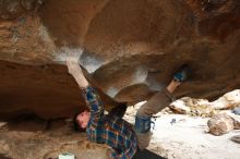 Bouldering in Hueco Tanks on 12/21/2018 with Blue Lizard Climbing and Yoga

Filename: SRM_20181221_1605390.jpg
Aperture: f/5.6
Shutter Speed: 1/250
Body: Canon EOS-1D Mark II
Lens: Canon EF 16-35mm f/2.8 L