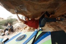 Bouldering in Hueco Tanks on 12/21/2018 with Blue Lizard Climbing and Yoga

Filename: SRM_20181221_1606450.jpg
Aperture: f/6.3
Shutter Speed: 1/250
Body: Canon EOS-1D Mark II
Lens: Canon EF 16-35mm f/2.8 L