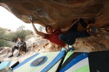 Bouldering in Hueco Tanks on 12/21/2018 with Blue Lizard Climbing and Yoga

Filename: SRM_20181221_1606451.jpg
Aperture: f/7.1
Shutter Speed: 1/250
Body: Canon EOS-1D Mark II
Lens: Canon EF 16-35mm f/2.8 L