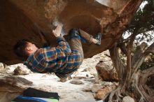 Bouldering in Hueco Tanks on 12/21/2018 with Blue Lizard Climbing and Yoga

Filename: SRM_20181221_1609460.jpg
Aperture: f/6.3
Shutter Speed: 1/250
Body: Canon EOS-1D Mark II
Lens: Canon EF 16-35mm f/2.8 L