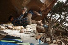 Bouldering in Hueco Tanks on 12/21/2018 with Blue Lizard Climbing and Yoga

Filename: SRM_20181221_1610420.jpg
Aperture: f/7.1
Shutter Speed: 1/250
Body: Canon EOS-1D Mark II
Lens: Canon EF 16-35mm f/2.8 L