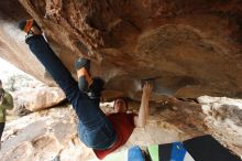 Bouldering in Hueco Tanks on 12/21/2018 with Blue Lizard Climbing and Yoga

Filename: SRM_20181221_1613500.jpg
Aperture: f/5.0
Shutter Speed: 1/250
Body: Canon EOS-1D Mark II
Lens: Canon EF 16-35mm f/2.8 L