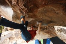 Bouldering in Hueco Tanks on 12/21/2018 with Blue Lizard Climbing and Yoga

Filename: SRM_20181221_1613501.jpg
Aperture: f/5.0
Shutter Speed: 1/250
Body: Canon EOS-1D Mark II
Lens: Canon EF 16-35mm f/2.8 L