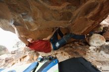 Bouldering in Hueco Tanks on 12/21/2018 with Blue Lizard Climbing and Yoga

Filename: SRM_20181221_1629130.jpg
Aperture: f/3.5
Shutter Speed: 1/250
Body: Canon EOS-1D Mark II
Lens: Canon EF 16-35mm f/2.8 L