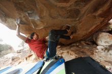 Bouldering in Hueco Tanks on 12/21/2018 with Blue Lizard Climbing and Yoga

Filename: SRM_20181221_1629180.jpg
Aperture: f/3.5
Shutter Speed: 1/250
Body: Canon EOS-1D Mark II
Lens: Canon EF 16-35mm f/2.8 L