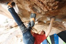 Bouldering in Hueco Tanks on 12/21/2018 with Blue Lizard Climbing and Yoga

Filename: SRM_20181221_1634410.jpg
Aperture: f/4.0
Shutter Speed: 1/250
Body: Canon EOS-1D Mark II
Lens: Canon EF 16-35mm f/2.8 L