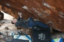 Bouldering in Hueco Tanks on 12/21/2018 with Blue Lizard Climbing and Yoga

Filename: SRM_20181221_1649080.jpg
Aperture: f/3.5
Shutter Speed: 1/250
Body: Canon EOS-1D Mark II
Lens: Canon EF 50mm f/1.8 II