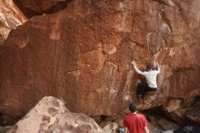 Bouldering in Hueco Tanks on 12/21/2018 with Blue Lizard Climbing and Yoga

Filename: SRM_20181221_1749580.jpg
Aperture: f/3.2
Shutter Speed: 1/250
Body: Canon EOS-1D Mark II
Lens: Canon EF 16-35mm f/2.8 L