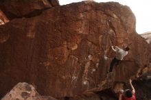 Bouldering in Hueco Tanks on 12/21/2018 with Blue Lizard Climbing and Yoga

Filename: SRM_20181221_1750130.jpg
Aperture: f/4.5
Shutter Speed: 1/250
Body: Canon EOS-1D Mark II
Lens: Canon EF 16-35mm f/2.8 L