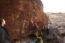 Bouldering in Hueco Tanks on 12/21/2018 with Blue Lizard Climbing and Yoga

Filename: SRM_20181221_1753370.jpg
Aperture: f/4.0
Shutter Speed: 1/200
Body: Canon EOS-1D Mark II
Lens: Canon EF 16-35mm f/2.8 L