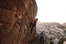 Bouldering in Hueco Tanks on 12/21/2018 with Blue Lizard Climbing and Yoga

Filename: SRM_20181221_1753580.jpg
Aperture: f/4.0
Shutter Speed: 1/200
Body: Canon EOS-1D Mark II
Lens: Canon EF 16-35mm f/2.8 L