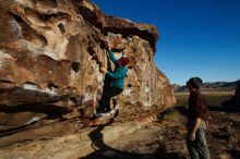 Bouldering in Hueco Tanks on 12/22/2018 with Blue Lizard Climbing and Yoga

Filename: SRM_20181222_0953290.jpg
Aperture: f/5.6
Shutter Speed: 1/1000
Body: Canon EOS-1D Mark II
Lens: Canon EF 16-35mm f/2.8 L