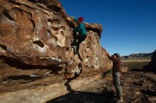 Bouldering in Hueco Tanks on 12/22/2018 with Blue Lizard Climbing and Yoga

Filename: SRM_20181222_0953470.jpg
Aperture: f/5.6
Shutter Speed: 1/320
Body: Canon EOS-1D Mark II
Lens: Canon EF 16-35mm f/2.8 L