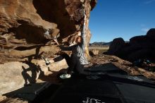 Bouldering in Hueco Tanks on 12/22/2018 with Blue Lizard Climbing and Yoga

Filename: SRM_20181222_0956210.jpg
Aperture: f/5.6
Shutter Speed: 1/320
Body: Canon EOS-1D Mark II
Lens: Canon EF 16-35mm f/2.8 L